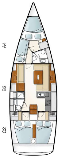 Pronájem lodi Pula lákavé ceny Hanse 430 E