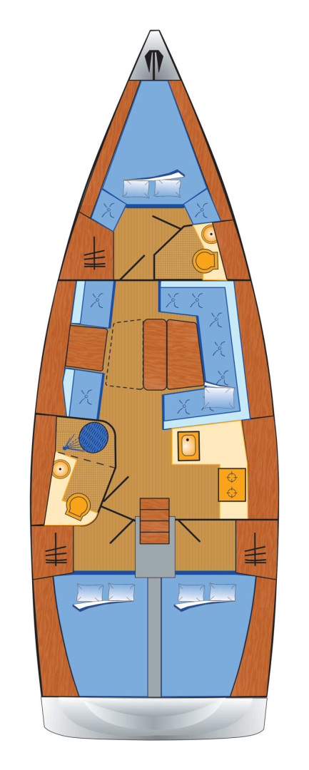 Hanse Hanse 415 jednotlivci a charterové společnosti v Heiligenhafen