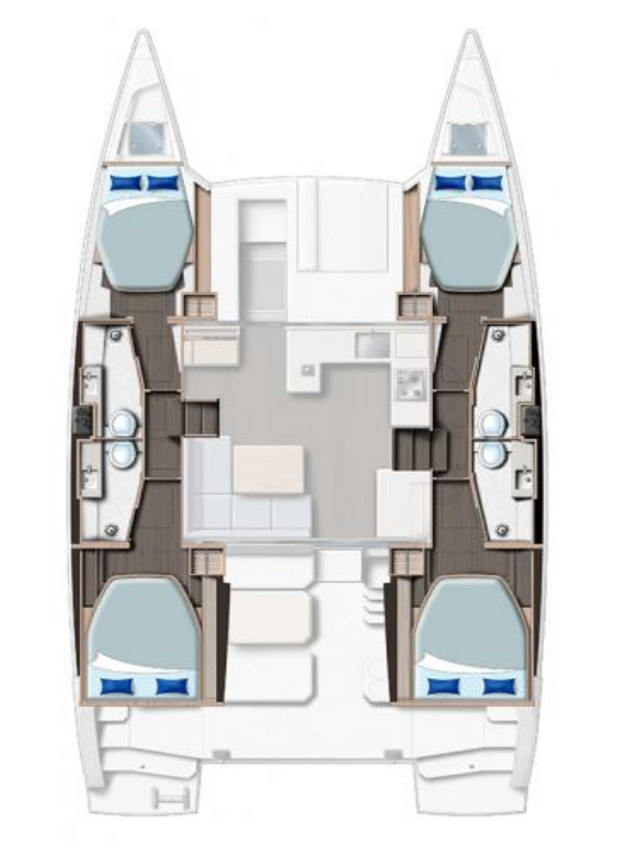 Pronájem Katamarán Leopard Catamarans / Robertson & Caine s licencí