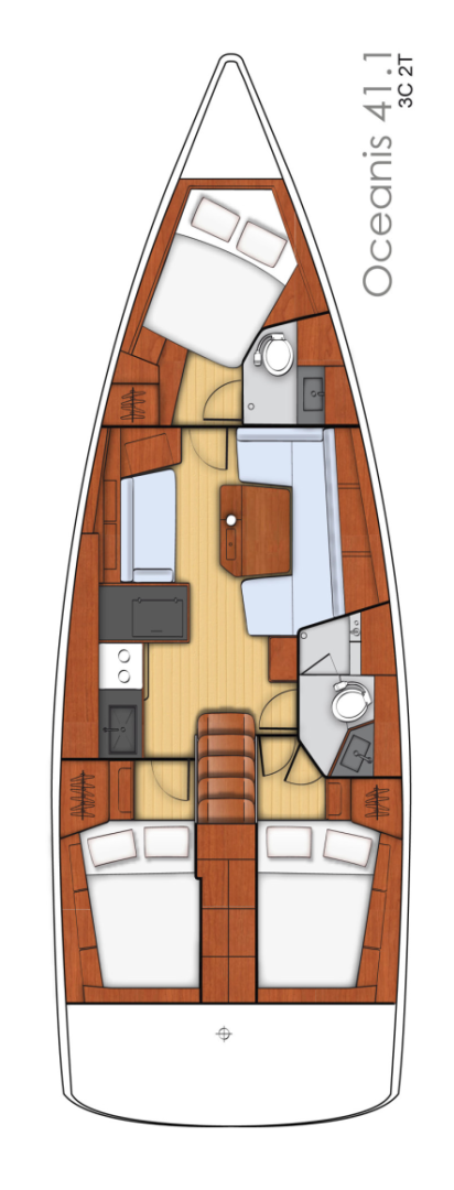 Pronájem jachty v Furnari -Bénéteau Oceanis 41.1 na Samboatu