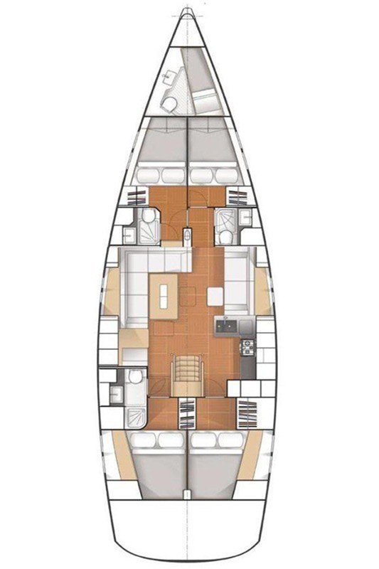 Hanse Hanse 545 jednotlivci a charterové společnosti v Split