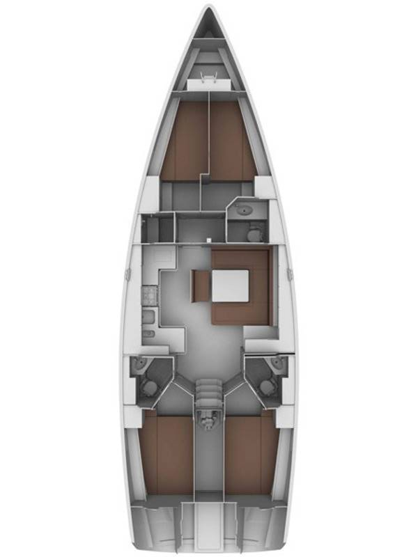 Pronájem lodi Lefkáda lákavé ceny Cruiser 45