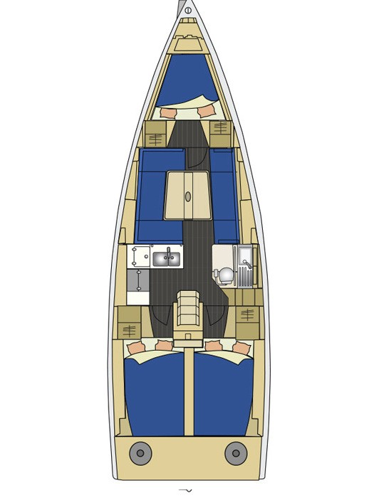 Pronájem jachty v Biograd Na Moru -Elan Elan 350 Performance na Samboatu