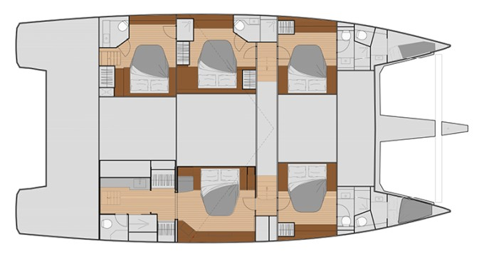 Pronájem Katamarán Fountaine Pajot s licencí