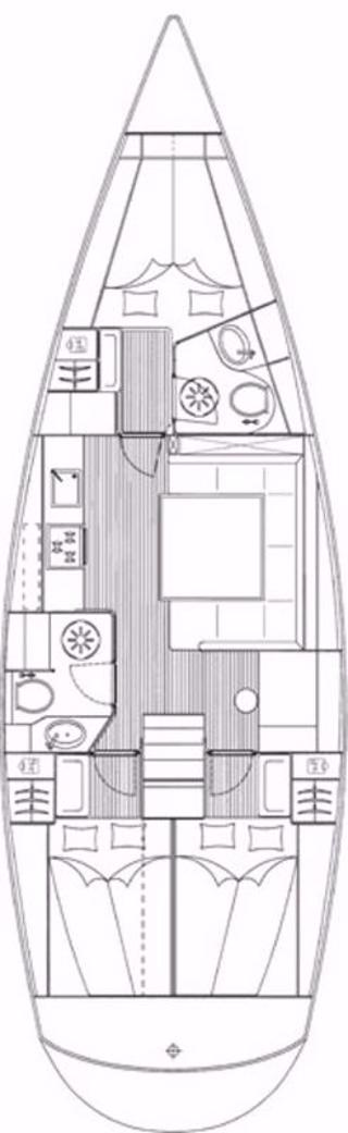 Bavaria Bavaria 43 Cruiser jednotlivci a charterové společnosti v Jezera