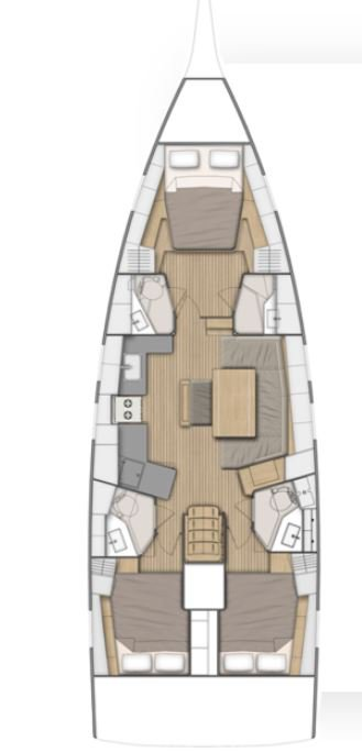 Pronájem Plachetnice v Golfo Aranci -Bénéteau Oceanis 46.1 Performance Line - 3 cab.