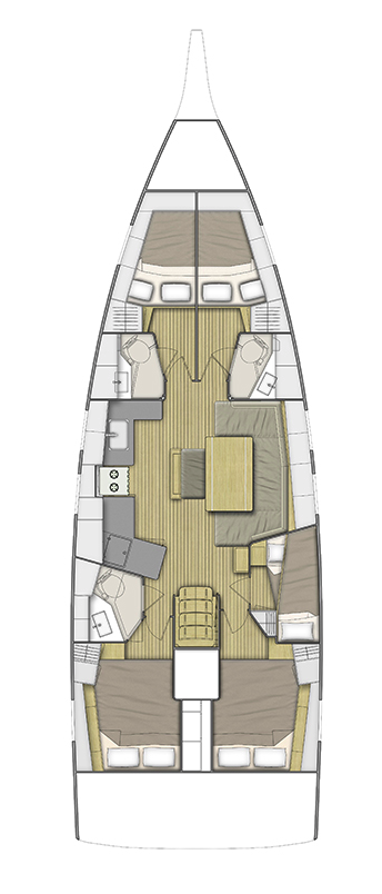 Pronájem Plachetnice v Kaštela -Bénéteau Oceanis 46.1