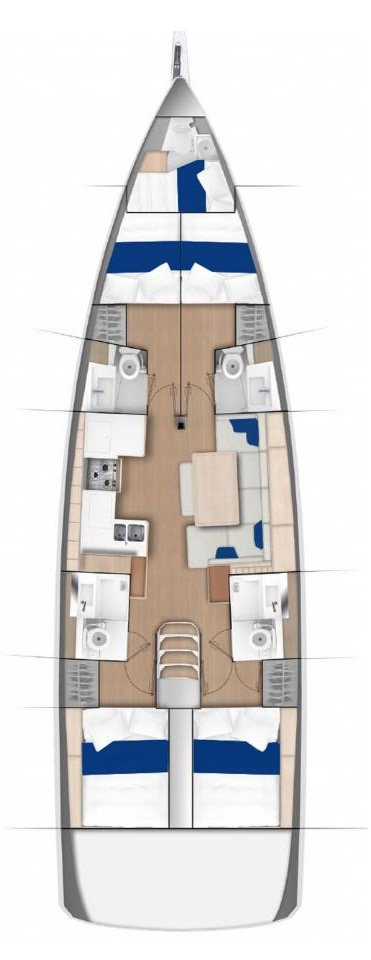 Jeanneau Sun Odyssey 490 jednotlivci a charterové společnosti v Alimos
