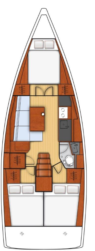Pronájem Plachetnice v Biograd Na Moru -Bénéteau Oceanis 38.1