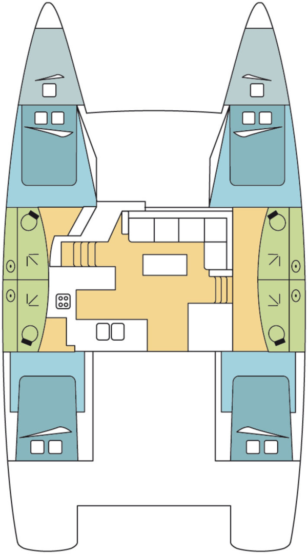 Pronajmout Katamarán se skipperem či ne Fountaine Pajot v Kos