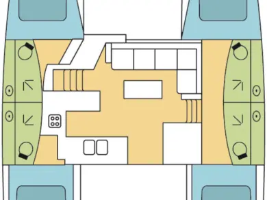 Pronajmout Katamarán se skipperem či ne Fountaine Pajot v Kos