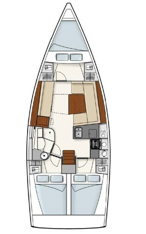Pronájem Plachetnice v Lavrio -Hanse Hanse 385