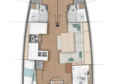Jeanneau Sun Odyssey 490 jednotlivci a charterové společnosti v Gouvia