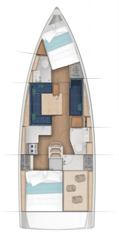 Jeanneau Sun Odyssey 380 jednotlivci a charterové společnosti v Göcek 