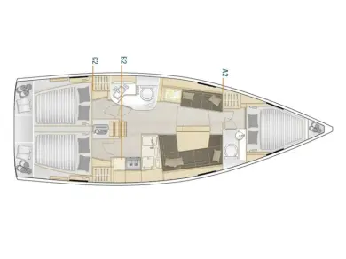Pronajmout si Hanse Hanse 388 v Lefkáda