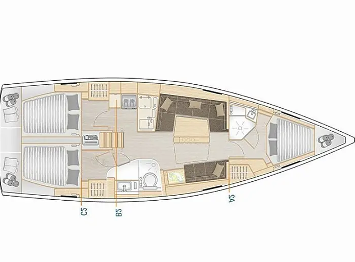 Pronájem lodi Hanse Hanse 418 v Lavrio na Samboatu