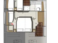Jeanneau Prestige 520 Flybridge - 3 + 1 cab. jednotlivci a charterové společnosti v Split