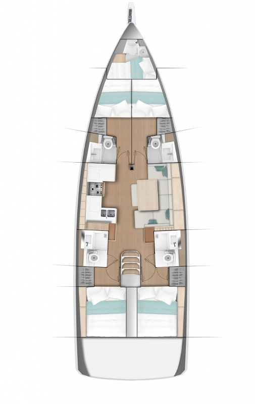 Pronajmout si Jeanneau Sun Odyssey 490 v Komolac
