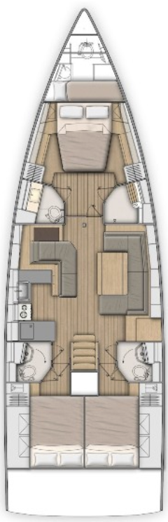 Bénéteau Oceanis 51.1 jednotlivci a charterové společnosti v Sukošan