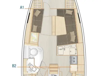Pronajmout si Hanse Hanse 388 v Pula