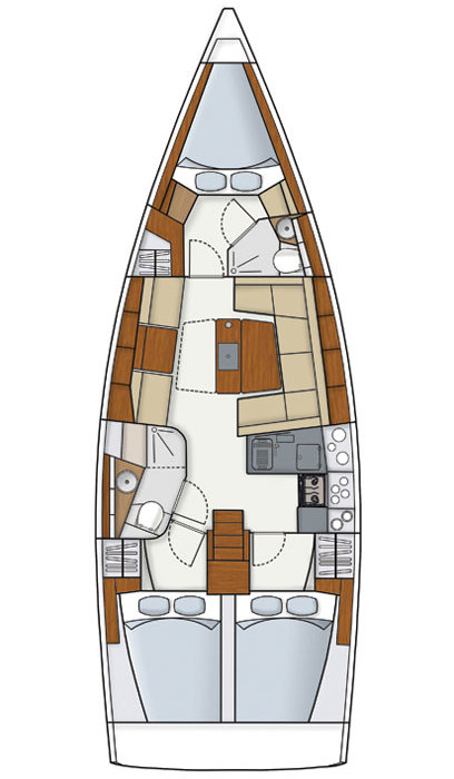 Pronajmout si Hanse Hanse 415 v Biograd Na Moru