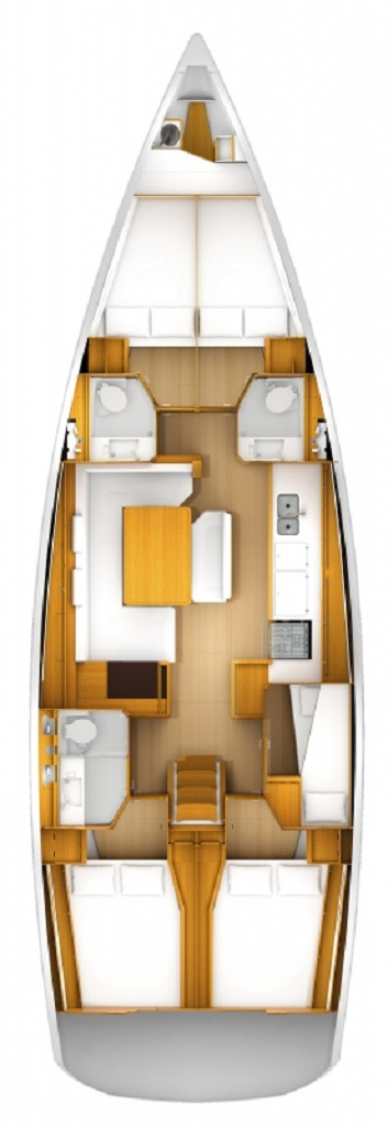 Pronájem lodi Sukošan lákavé ceny Sun Odyssey 509