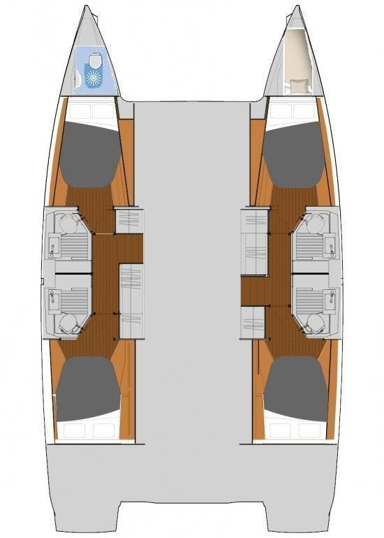 Fountaine Pajot Astrea 42 jednotlivci a charterové společnosti v Fethiye