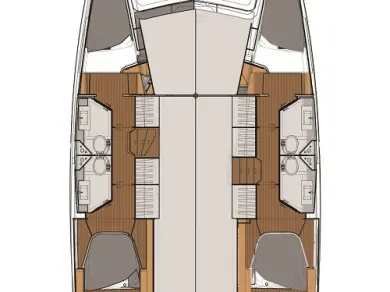 Pronájem Katamarán v Tivat -Fountaine Pajot Lucia 40