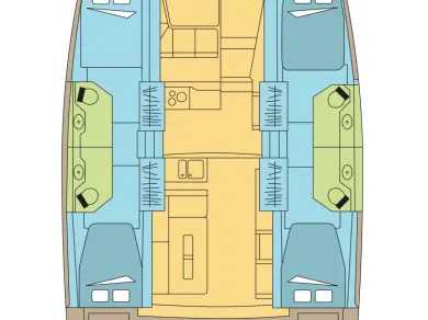 Pronájem lodi Bali Bali 4.2 v Fethiye na Samboatu