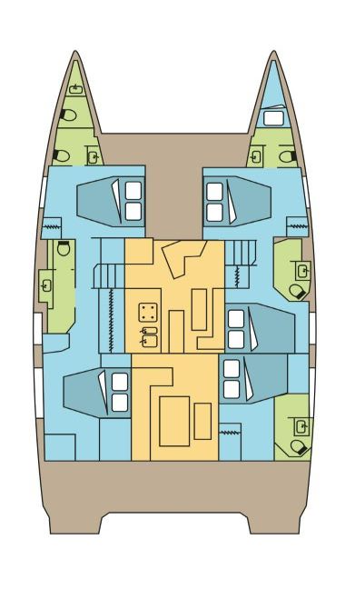 Pronájem lodi Pozzuoli lákavé ceny Fountaine Pajot Aura 51 SMART ELECTRIC - 5 cab.