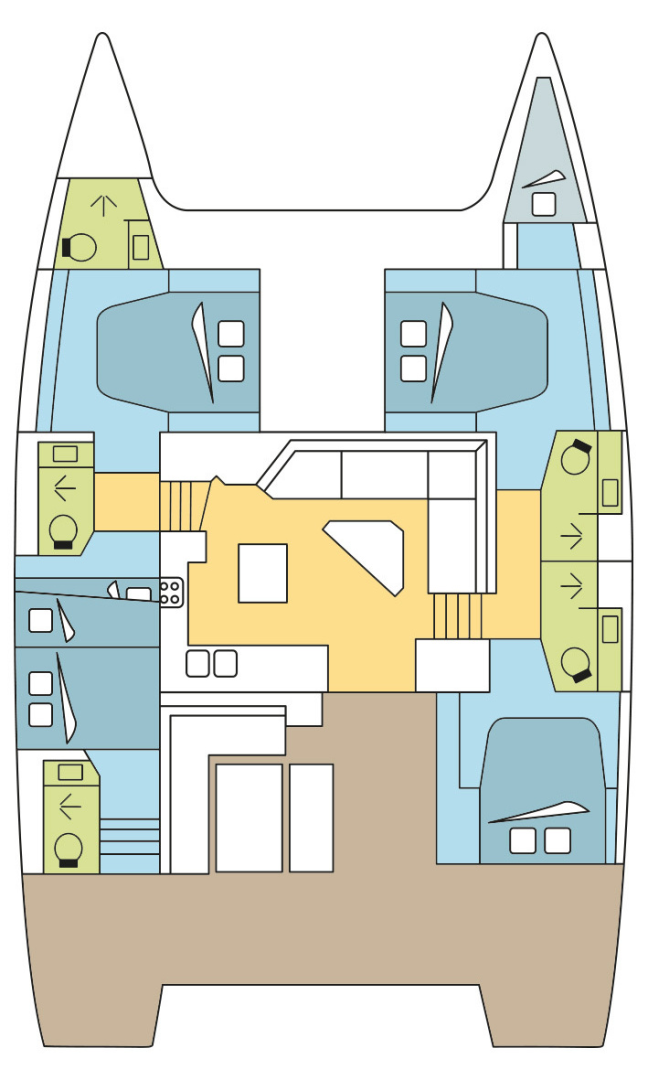 Pronajmout Katamarán se skipperem či ne Fountaine Pajot v Olbia