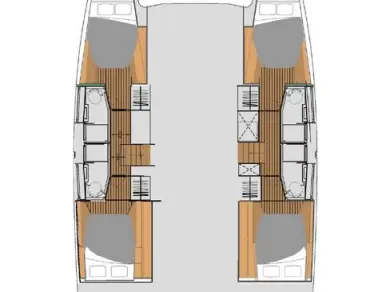 Pronájem Katamarán v Adaköy -Fountaine Pajot Elba 45