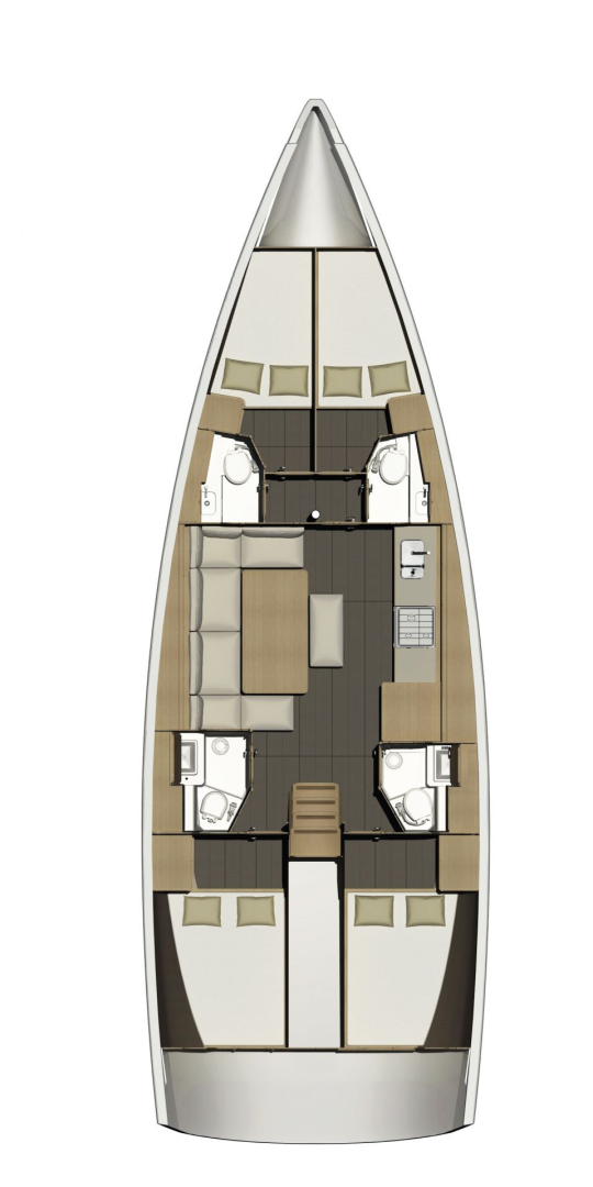 Pronájem jachty v Rhodos -Dufour Dufour 460 Grand Large na Samboatu