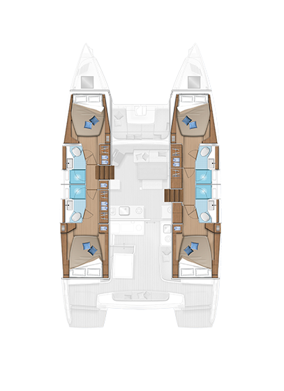 Lagoon Lagoon 46 jednotlivci a charterové společnosti v Kos