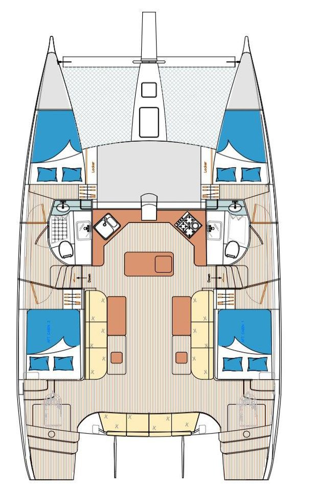 Pronájem Katamarán v Mai Khao -Island Spirit Yachts Island Spirit 410