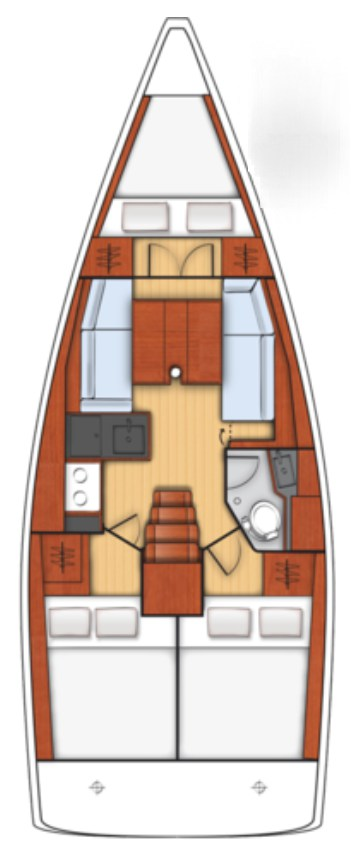 Pronájem lodi Toulon lákavé ceny Oceanis 35.1