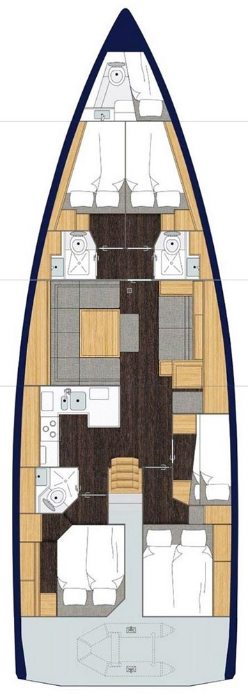 Pronájem jachty v Trogir -Bavaria Bavaria C50 Holiday - 5 + 1 cab. na Samboatu