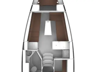 Pronájem jachty v Göcek  -Bavaria Cruiser 34 na Samboatu