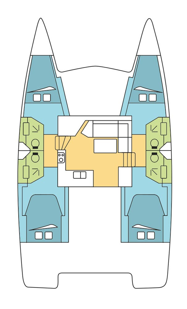 Pronájem jachty v Trogir -Fountaine Pajot Isla 40 na Samboatu