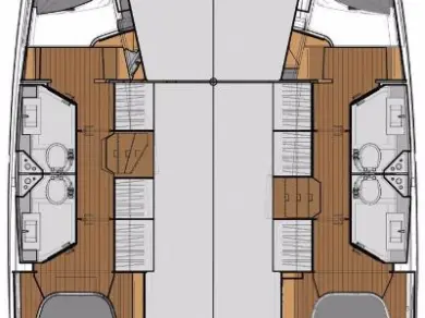 Pronájem Katamarán Fountaine Pajot s licencí