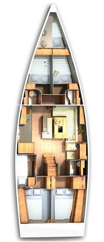 Hanse Hanse 505 jednotlivci a charterové společnosti v Punat