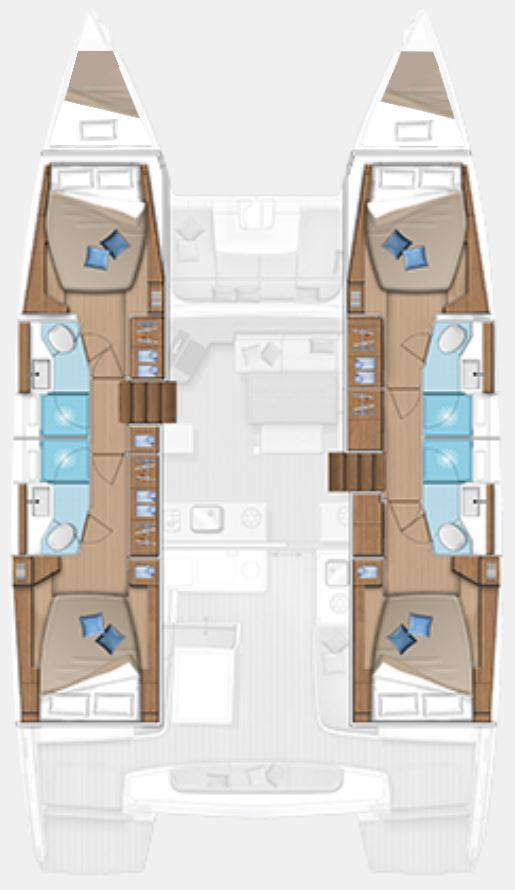 Pronájem Katamarán v Šibenik  -Lagoon Lagoon 46