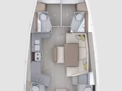 Bénéteau Oceanis 47 - 4 cab. jednotlivci a charterové společnosti v Tropea
