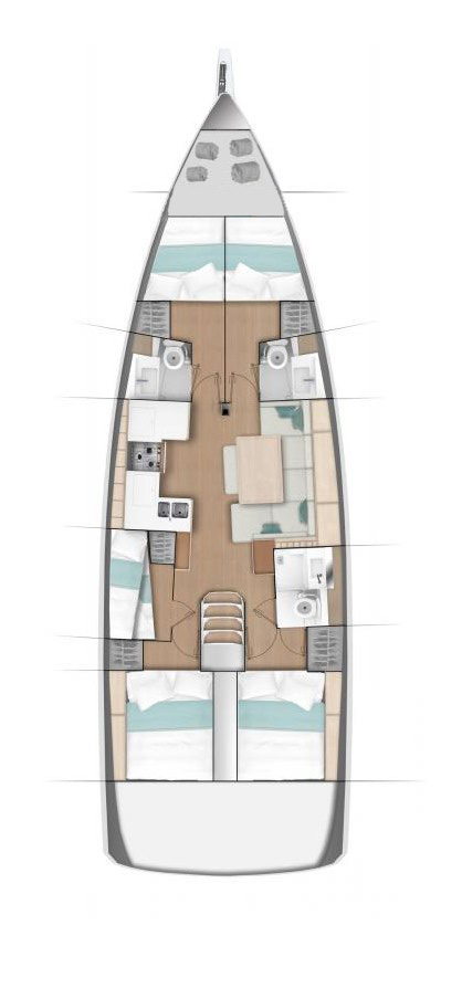Pronájem Plachetnice v Trogir -Jeanneau Sun Odyssey 490