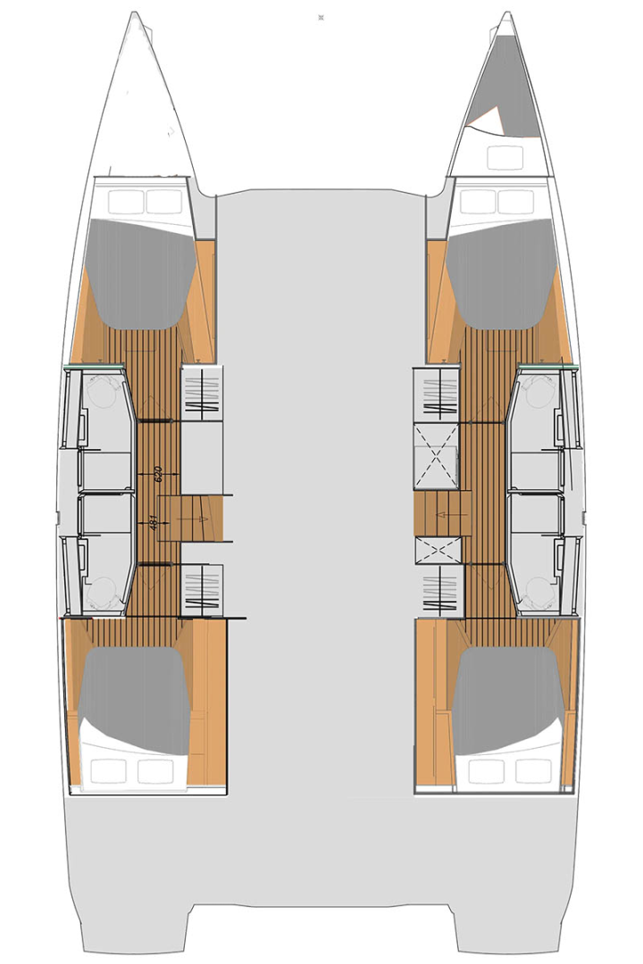 Pronájem Katamarán Fountaine Pajot s licencí