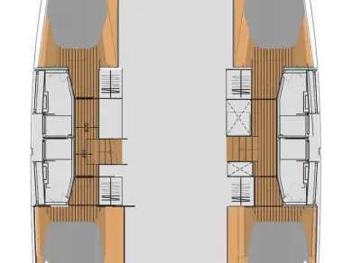 Pronájem Katamarán Fountaine Pajot s licencí