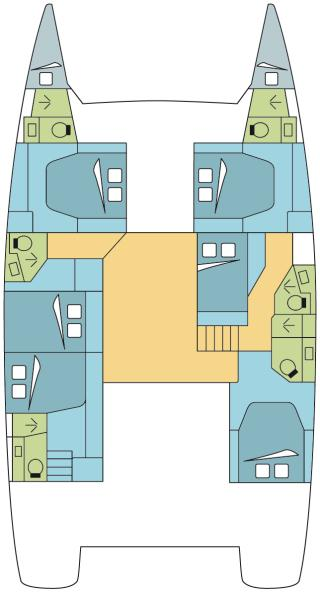 Pronajmout si Fountaine Pajot Saba 50 v Donji Seget