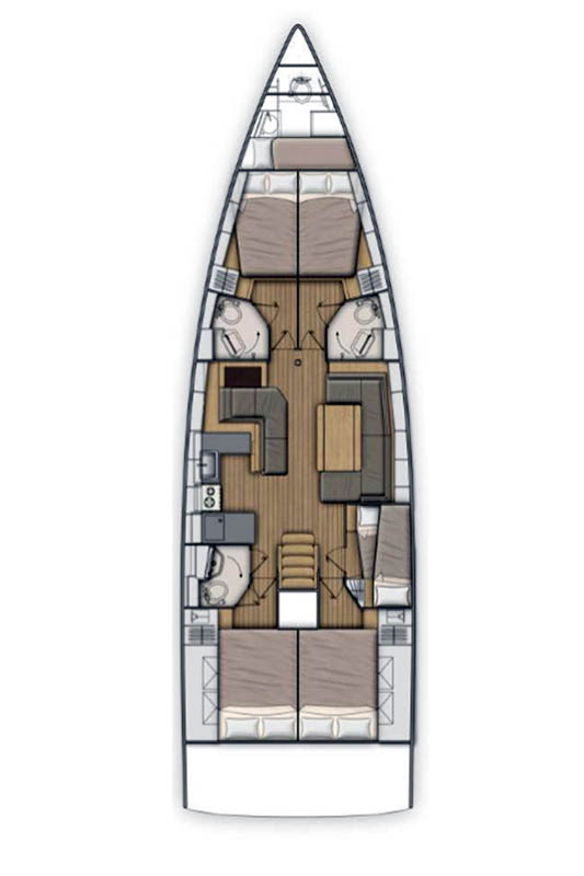 Bénéteau Oceanis 51.1 jednotlivci a charterové společnosti v Komolac