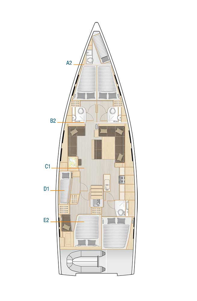 Pronajmout si Hanse Hanse 548 v Donji Seget