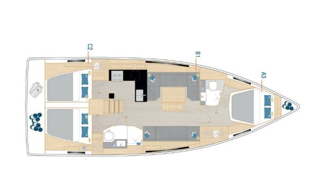 Pronájem lodi Hanse Hanse 410 v Pirovac na Samboatu